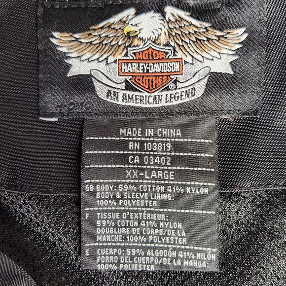 Women's XXL Harley Davidson #98147-03VW Nylon Cafe Racer Jacket - Picture 3 of 7
